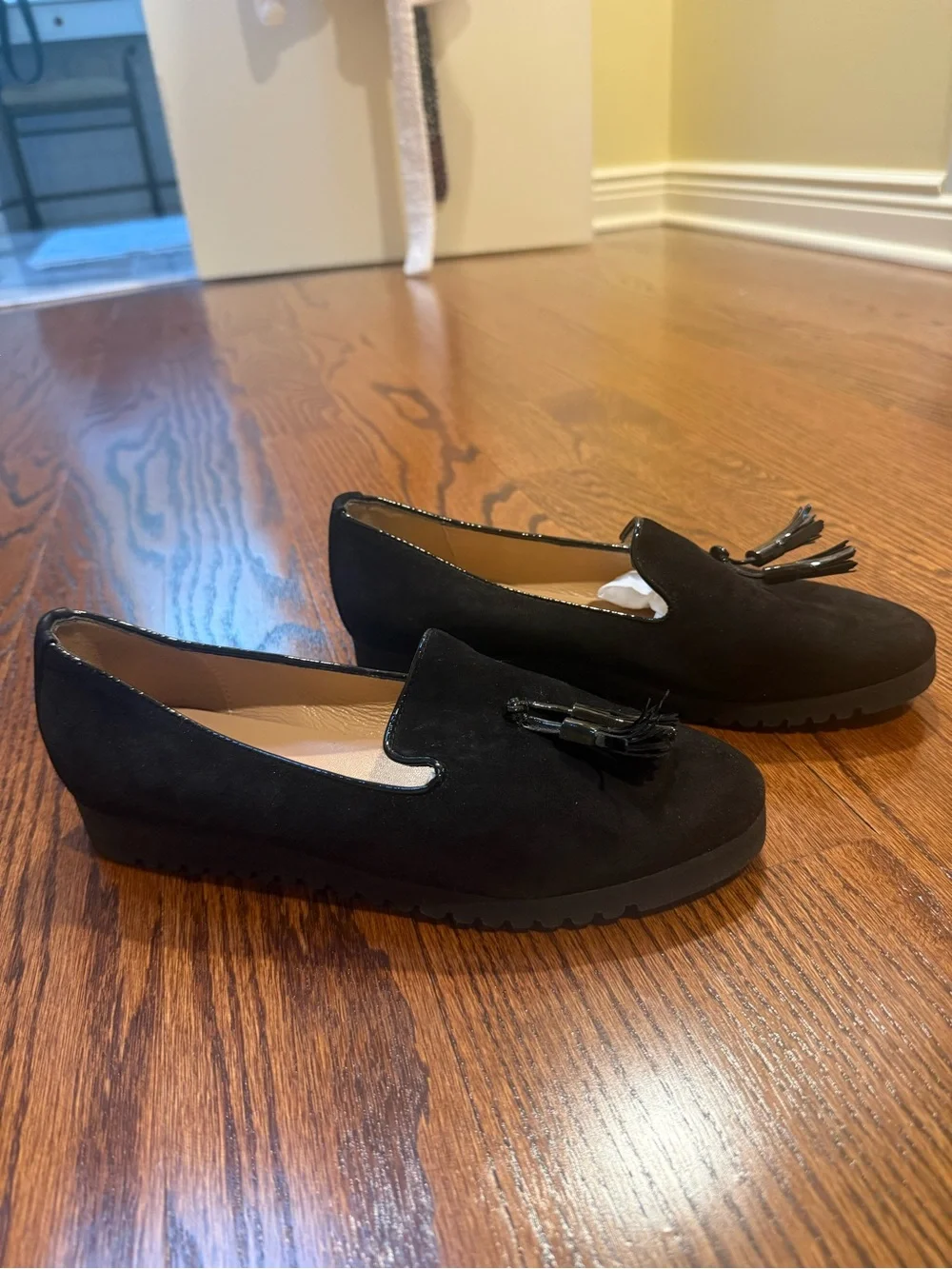 Andre Assous Women’s Black Suede Loafers - Never Worn!
